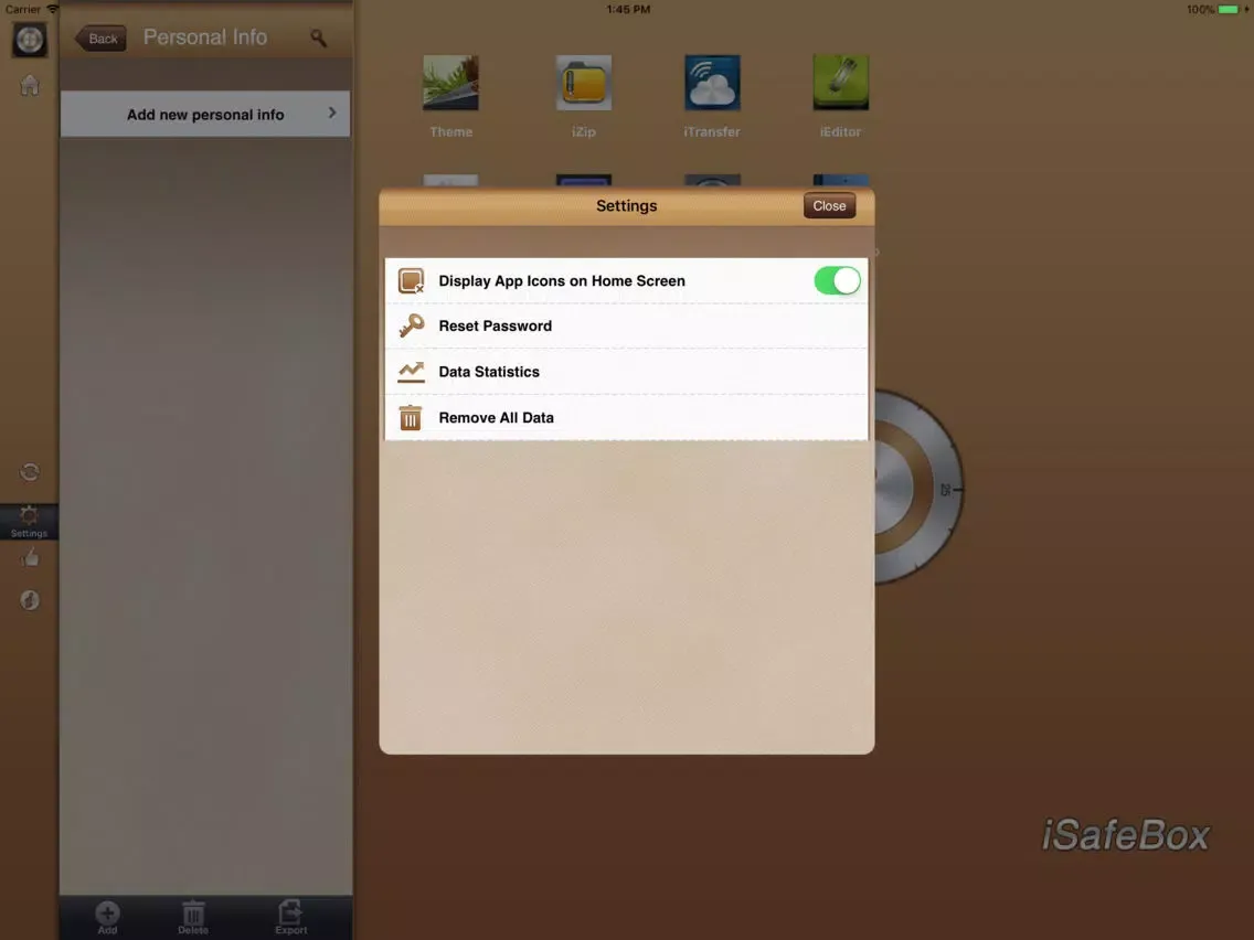 iSafeBox Pro - Data Guard iPad 應用截圖