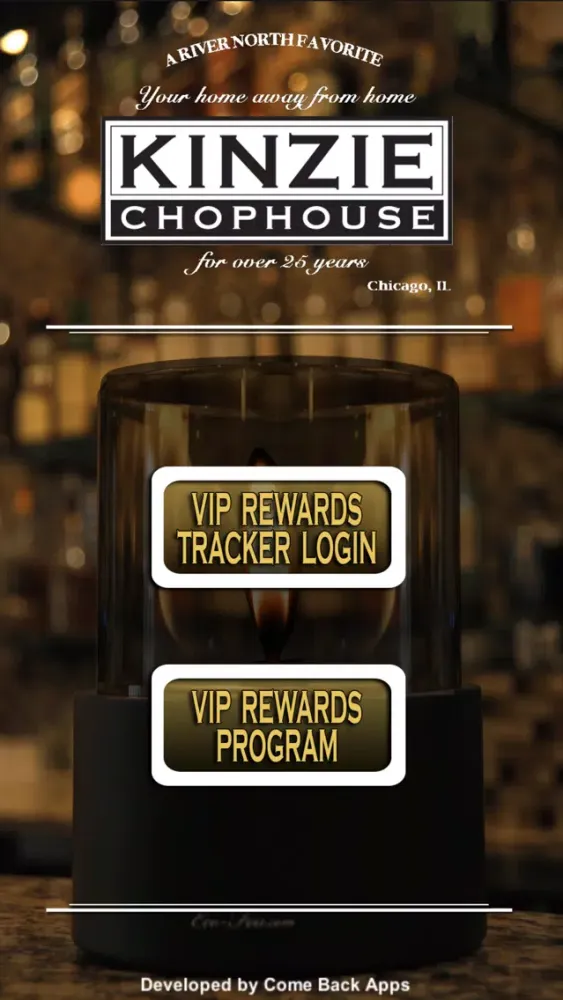 Kinzie Chophouse Tracker Screenshots