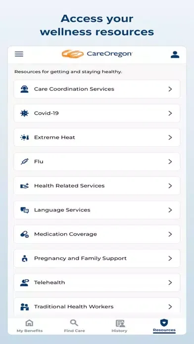 MyCareOregon Unlisted Screenshots