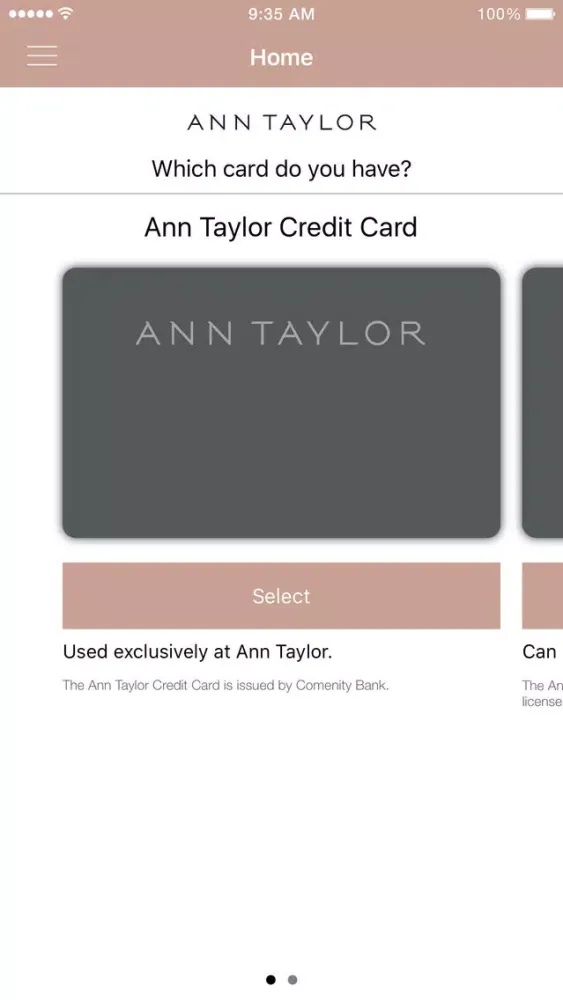 Ann Taylor Card سکرین شاٹس