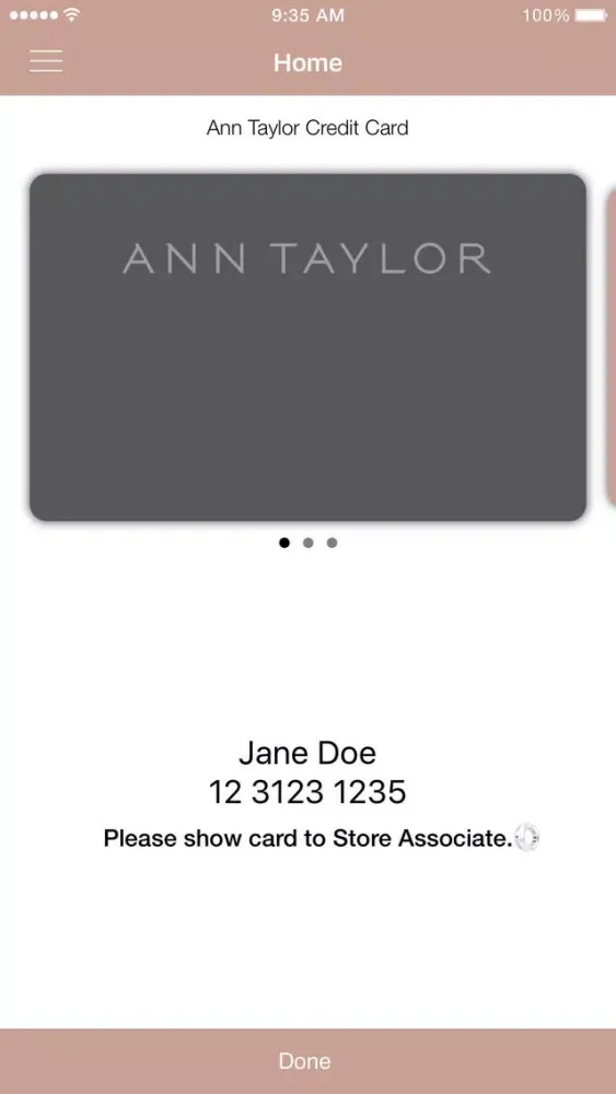 Ann Taylor Card سکرین شاٹس