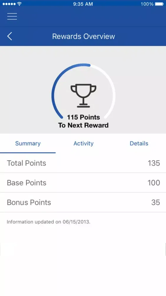 Captures d'écran de Boscov's Card App