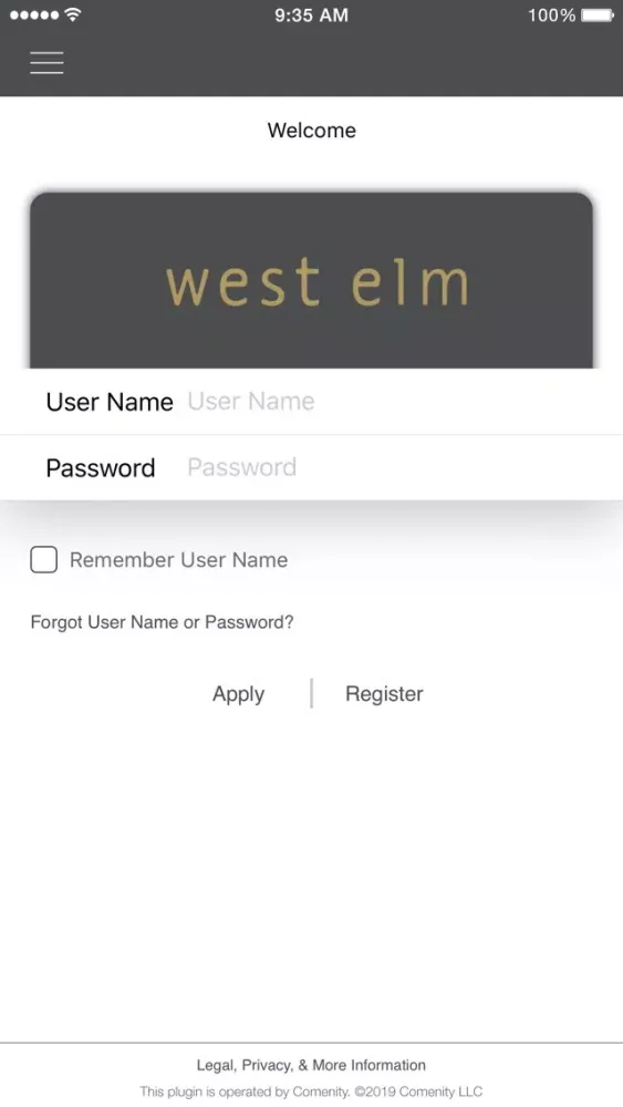 west elm card应用截图