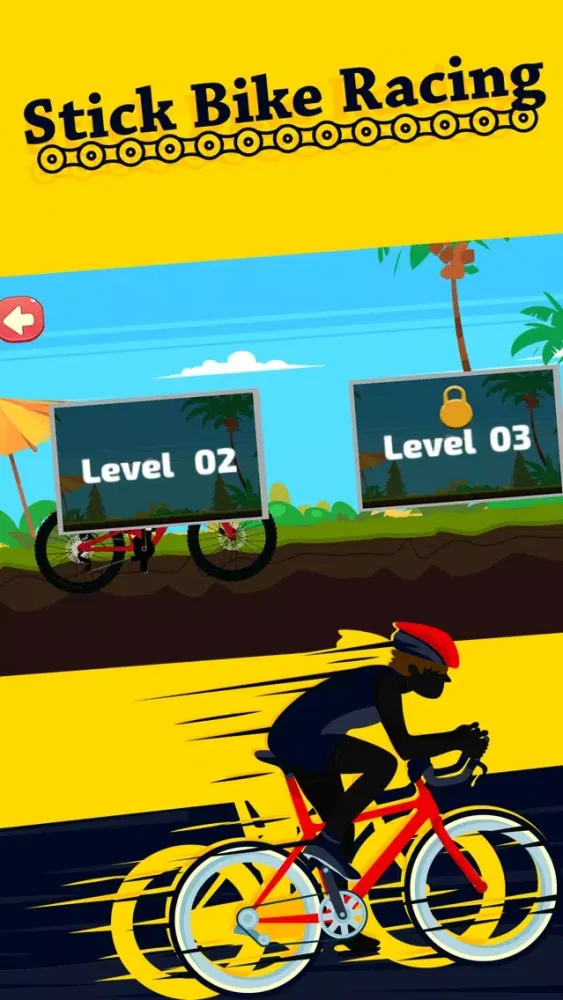 Capturas de tela do Stick Bike Racing