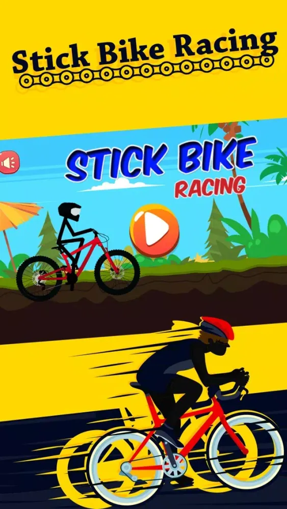 Capturas de tela do Stick Bike Racing