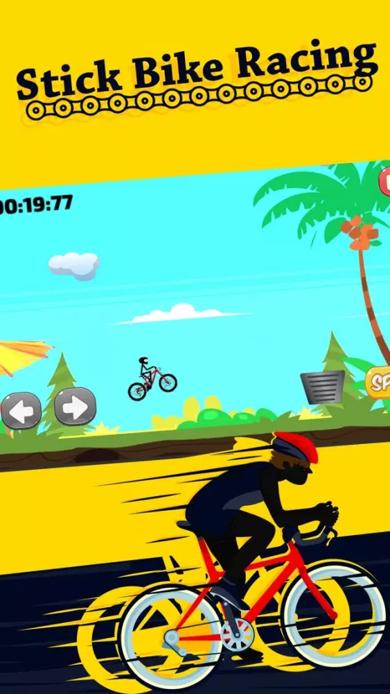 Capturas de tela do Stick Bike Racing