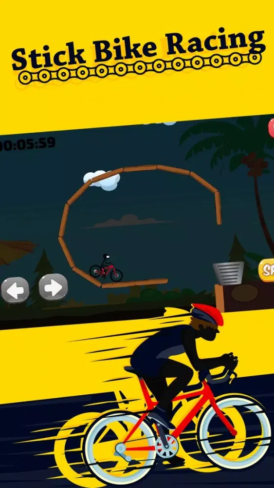 Capturas de tela do Stick Bike Racing
