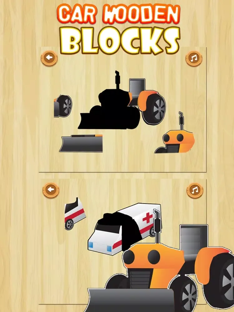 Car Wooden Blocks iPad  Screenshots