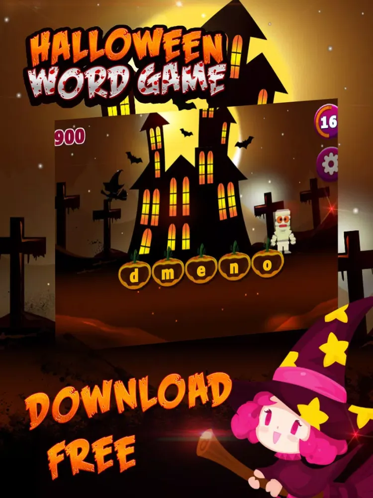 Captures d'écran de Halloween Word Game iPad 