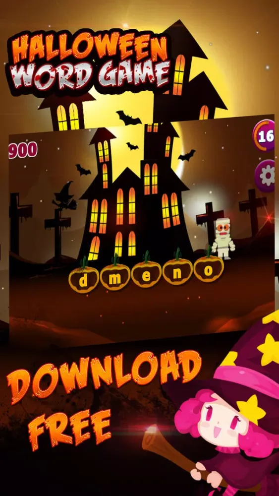 Captures d'écran de Halloween Word Game