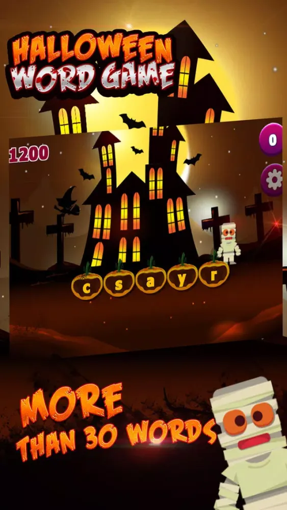 Captures d'écran de Halloween Word Game