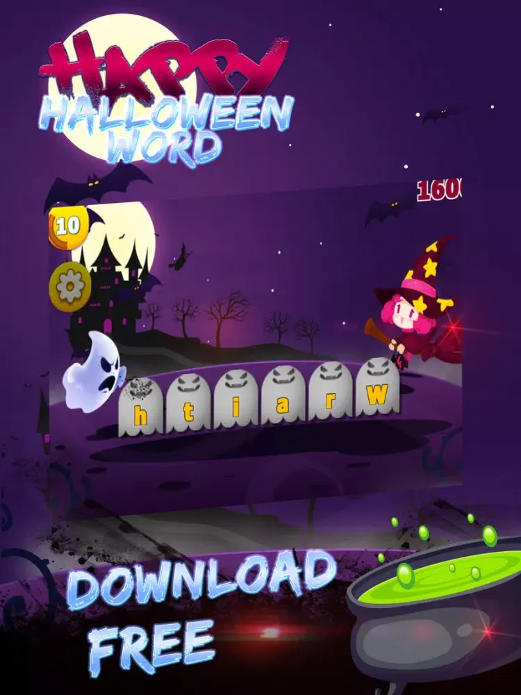 Zrzuty ekranu Happy Halloween Word iPad 