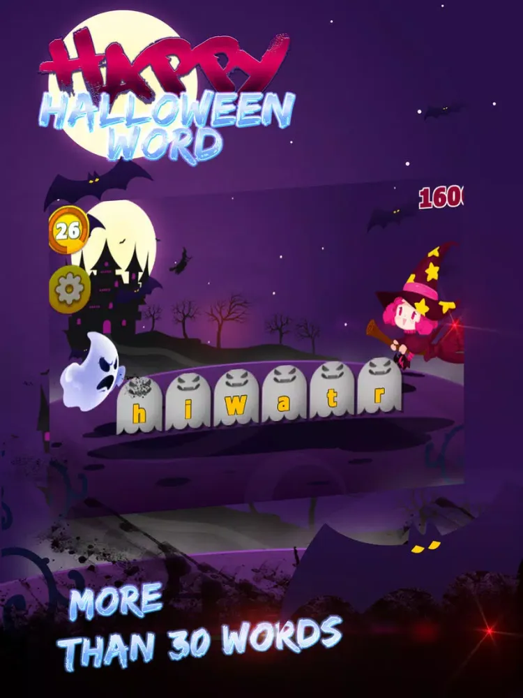 Zrzuty ekranu Happy Halloween Word iPad 