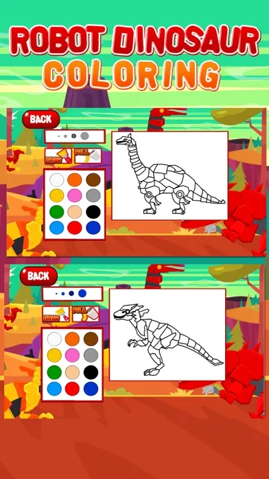 Robot Dinosaur Coloring应用截图