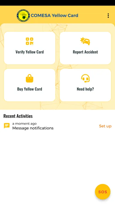 COMESA Yellow card應用截圖