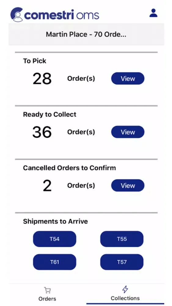 Comestri OMS Collection Screenshots