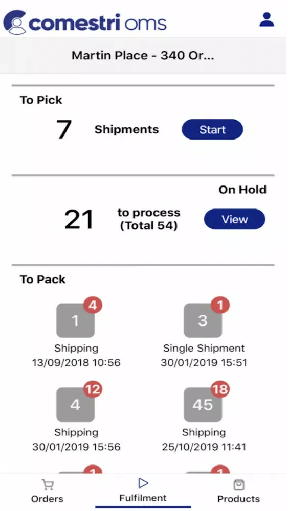 Comestri OMS Shipping应用截图