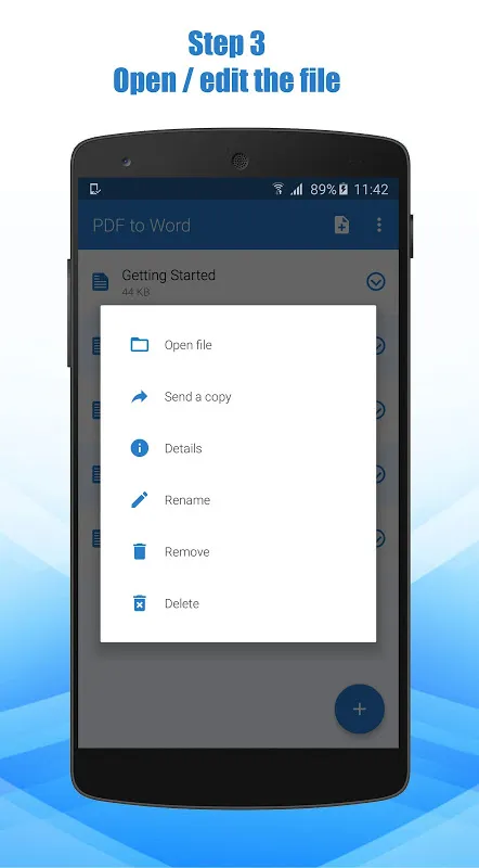Captures d'écran de PDF to Word