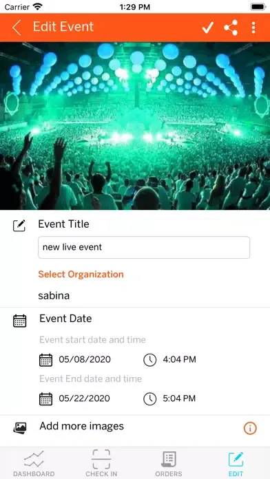 Captures d'écran de Come Thru Event Organizer
