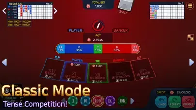 Zrzuty ekranu NTRY Social Casino Baccarat