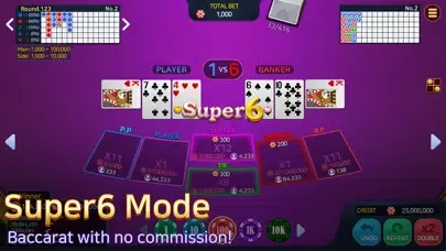 Zrzuty ekranu NTRY Social Casino Baccarat