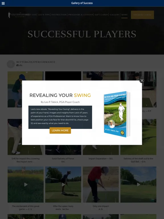 Better Golf Performance iPad 应用截图