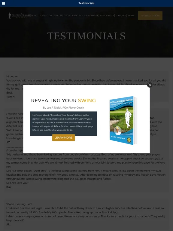 Better Golf Performance iPad 应用截图