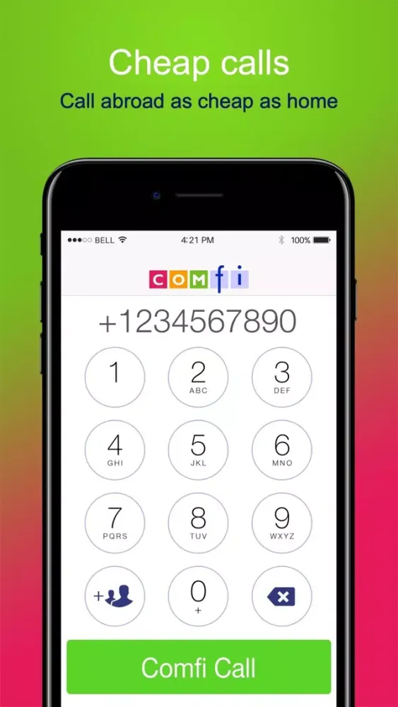 Zrzuty ekranu Comfi Cheap International Call