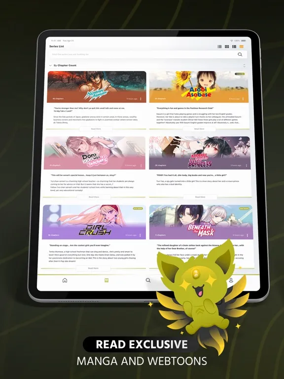 Comikey - Manga & Webcomics iPad  سکرین شاٹس