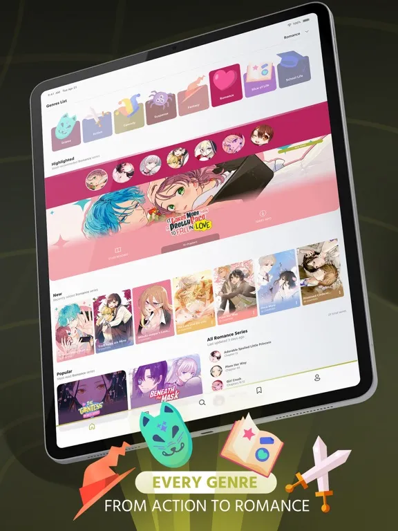 Comikey - Manga & Webcomics iPad  سکرین شاٹس