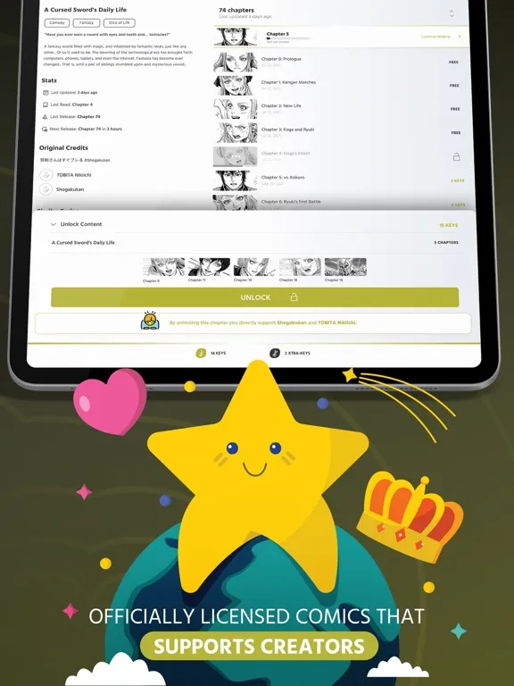 Comikey - Manga & Webcomics iPad  سکرین شاٹس