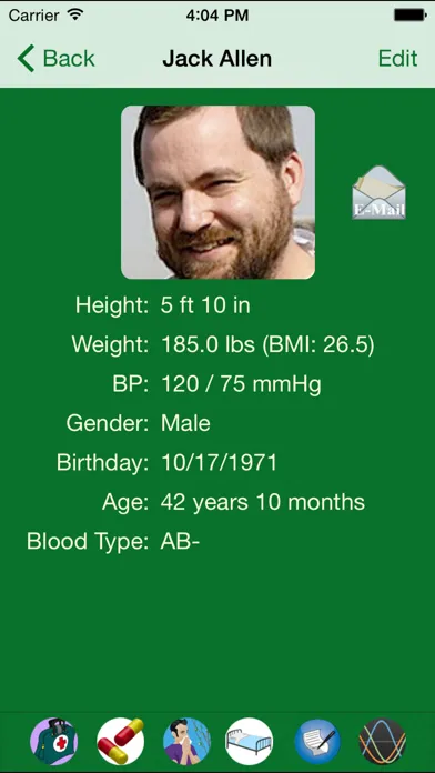Tangkapan layar Medical Records Tracker