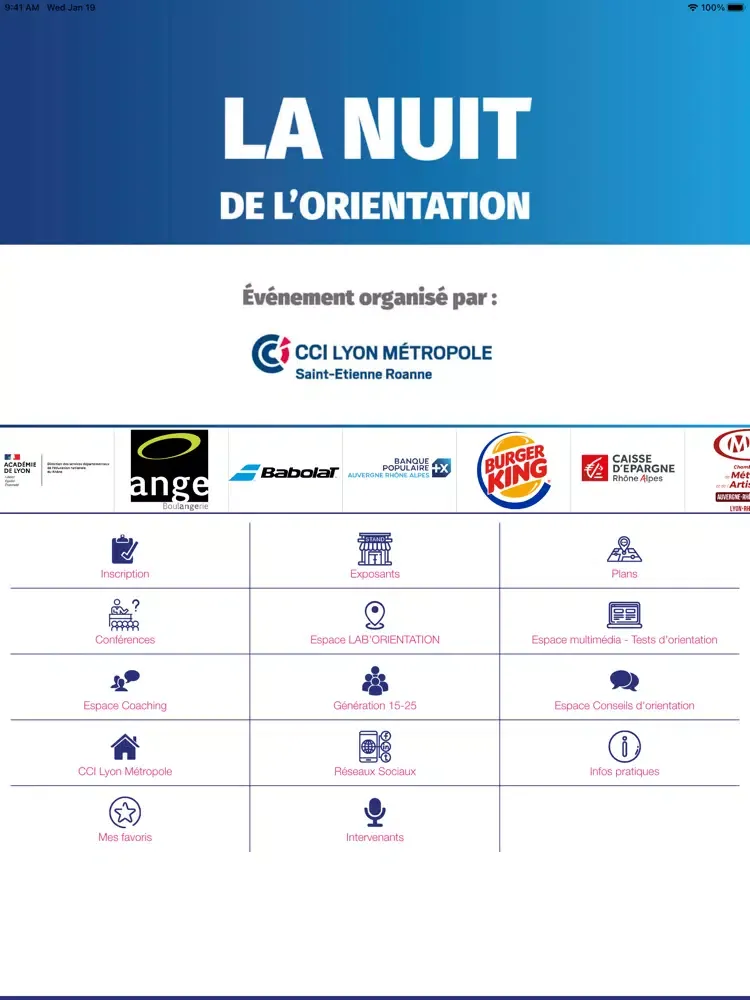 Screenshot di NUIT DE L'ORIENTATION LYON´22 iPad 