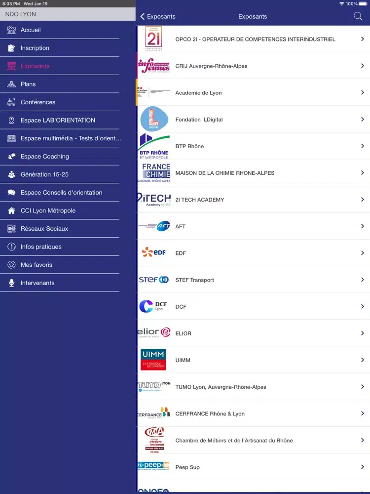 Screenshot di NUIT DE L'ORIENTATION LYON´22 iPad 