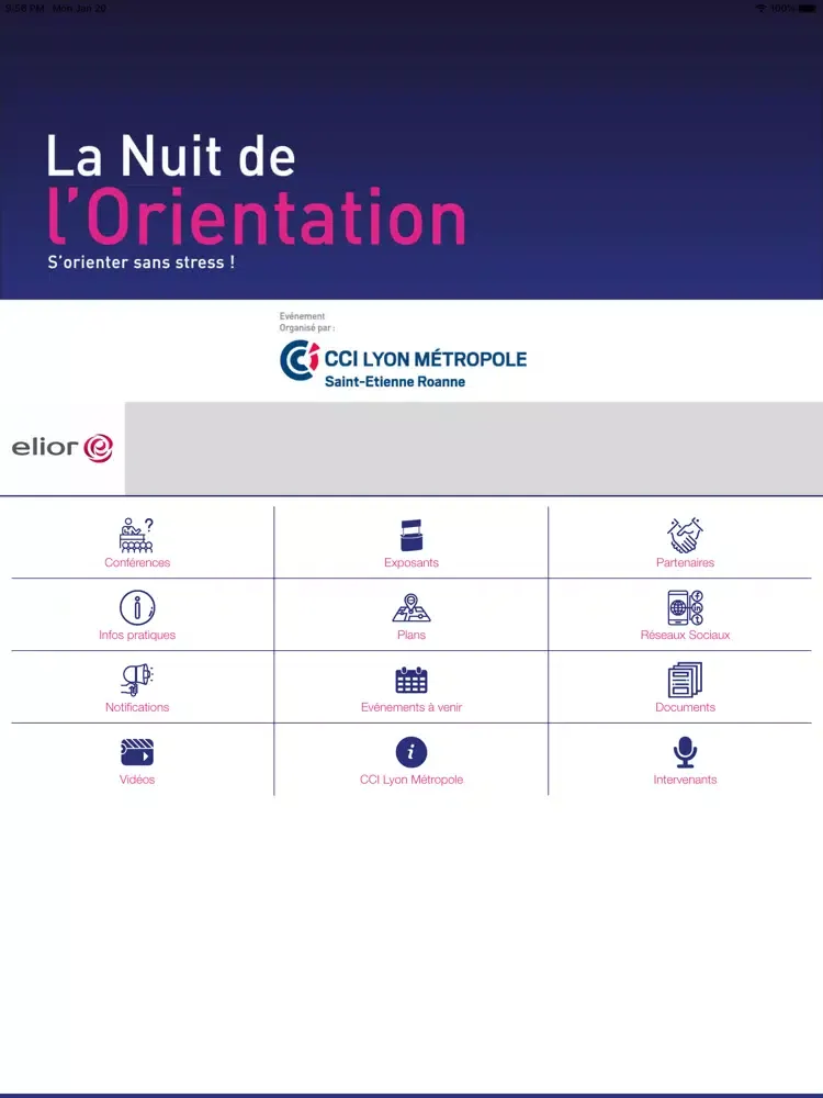 Tangkapan skrin NUIT ORIENTATION LYON 2020 iPad 