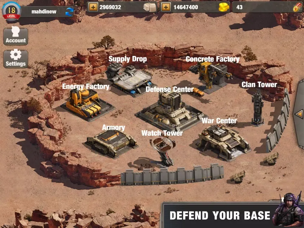 Tangkapan skrin Commanders War: Modern Warfare iPad 