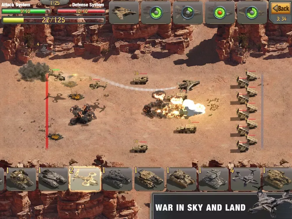 Tangkapan skrin Commanders War: Modern Warfare iPad 