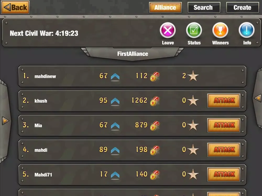 Tangkapan skrin Commanders War: Modern Warfare iPad 