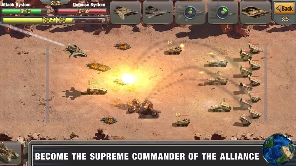 Tangkapan skrin Commanders War: Modern Warfare