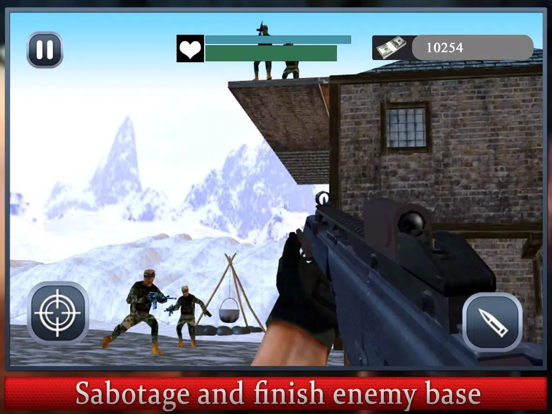 Commando Army Base Mission iPad 应用截图