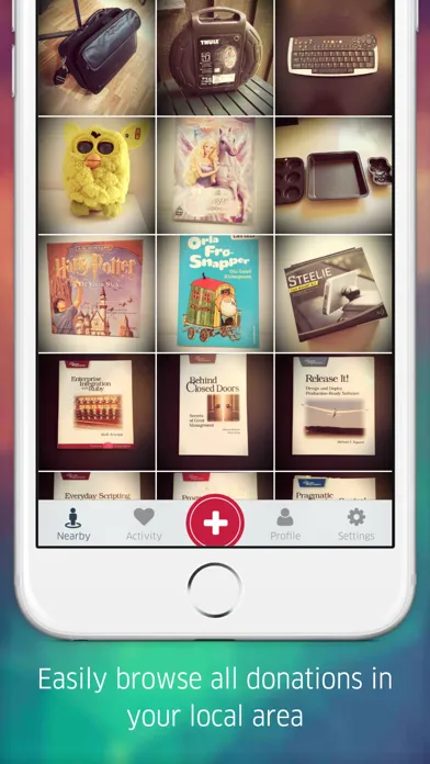Capturas de tela do Forward: Re-use for charity
