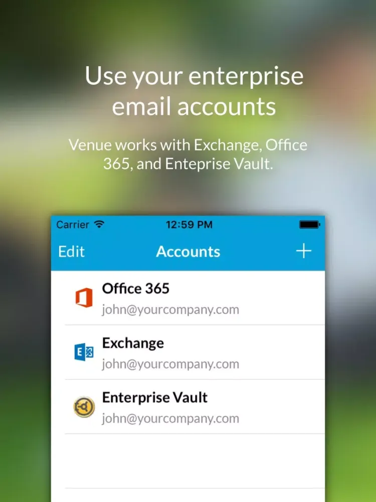 Ảnh chụp màn hình của Venue - Email gets an upgrade. iPad 