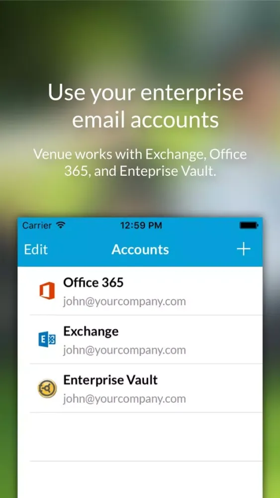 Ảnh chụp màn hình của Venue - Email gets an upgrade.