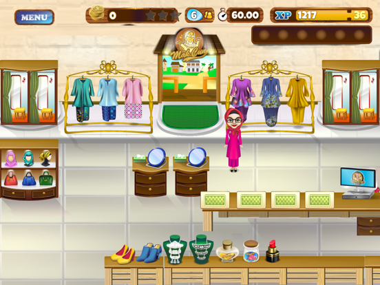 Tangkapan layar Mak Cun's Adventure iPad 