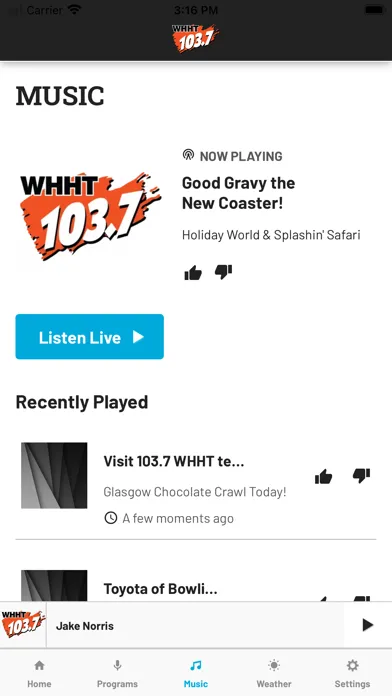 103.7 WHHT Ekran Görüntüleri