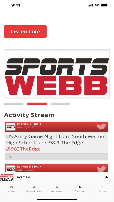 Скриншоты ESPNRadio102.7