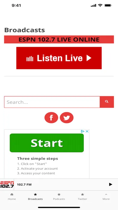 Скриншоты ESPNRadio102.7