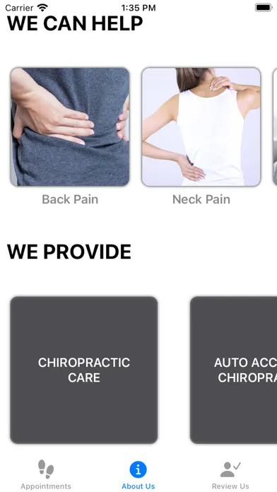 Capturas de tela do Commonwealth Fmly Chiropractic