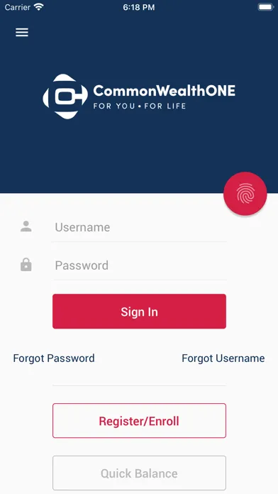 CommonWealth One FCU Screenshots