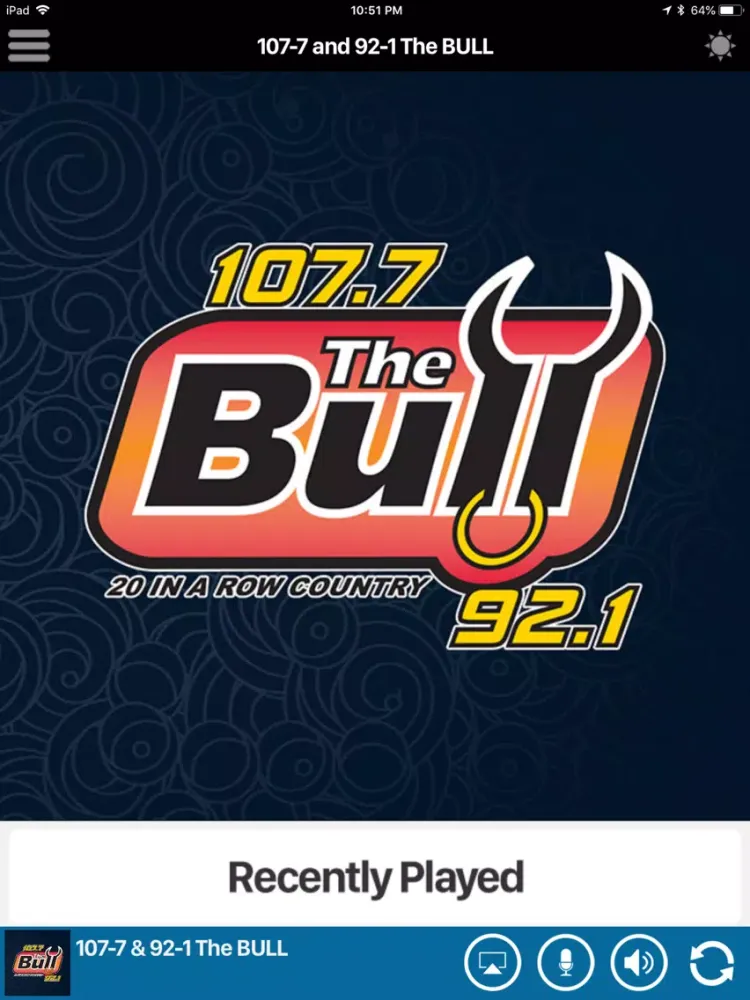 107.7 The Bull iPad  سکرین شاٹس